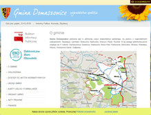 Tablet Screenshot of bip.domaszowice.pl